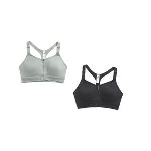 90 DEGREE BY REFLEX Clover 2pk Seamless Darcy Zipper Front Bras